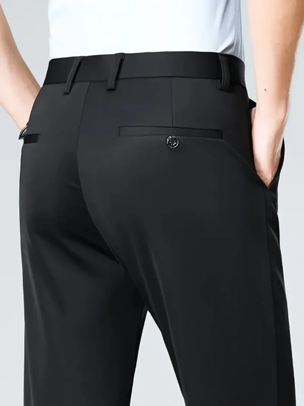 Men'S Casual Long Trousers, Business Slacks, Loose-Fitting, Versatile Straight-Leg Pants - Image 3