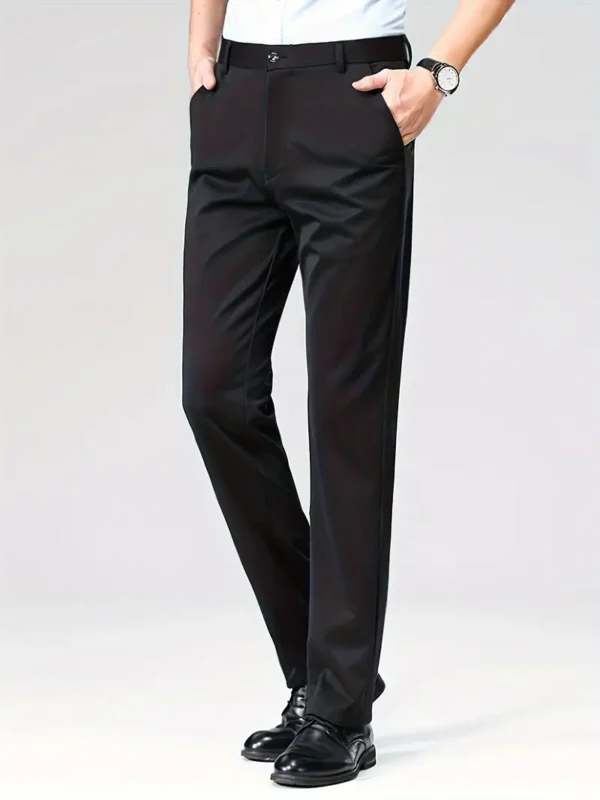 Men'S Casual Long Trousers, Business Slacks, Loose-Fitting, Versatile Straight-Leg Pants - Image 6