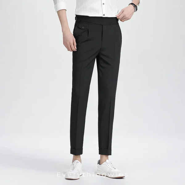 High Waist Slim Fit Business Casual Pants - Image 5