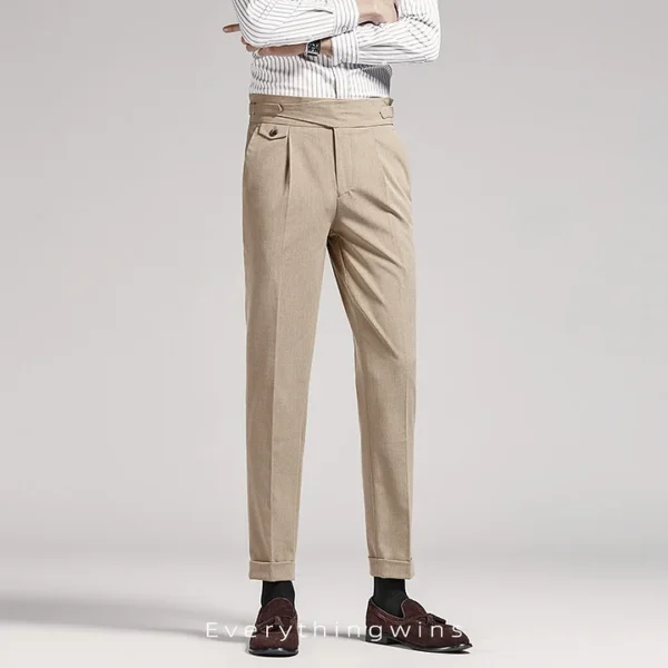 High Waist Slim Fit Business Casual Pants - Image 3